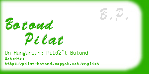 botond pilat business card